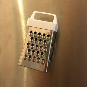 Mini cheese grater refrigerator magnet